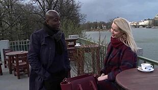 impotent husband helps black man fuck his wife anally, then licks cum from her pussy