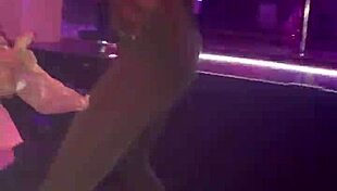 Chilling at Tampa strip club for homegirl's birthday party.