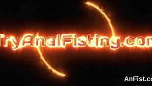 Foxy lesbian beauties gaping and fisting ass holes