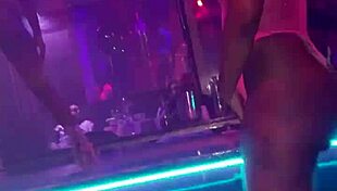 Chilling at Tampa strip club for homegirl's birthday party.