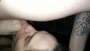 Sneaking my cock inside my girlfriend Mandy's warm mouth for blowjob