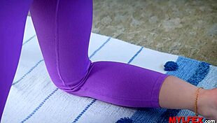 Slim Redhead Gymnast Gets Blasted After Intense Workout Session