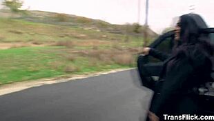 Hitchhiker Sophia Burns Dominated By Trannies Eva Maxim And Crystal Thayer In Bdsm Fuckfest