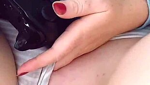 curious step sister caught masturbating, filled with cum in anal creampie