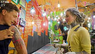 pornstar tattoo artist gets assfucked from customer - hard anal atm facial cumshoot