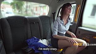 Perverted Teacher Begs For Dick In Taxi