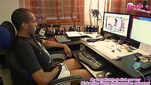 German amateur teen couple tries homemade porn 😊