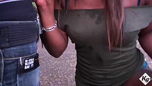 Naughty British Ebony Babe Finds Horny Dogger To Suck And Drain In Public Outdoor Sex