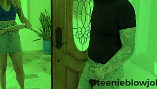 Cheerleader Kimora Quin, oh yes, deepthroat that big cock!