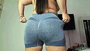 Goddess farts in face while changing leggings