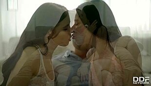 Teen Babes Get Hardcore Fucked In Threesome