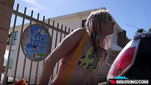 Thea Summers Reaches Out For Her Stepbros Cock And Starts Rubbing It To Show Her Gratitude