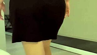 my new curvy domestic employee teasing with her big tits and ass in lingerie