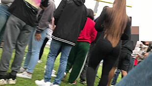 Hidden Candid Shots of Anna Kasper's Teen Ass in Secret Locations