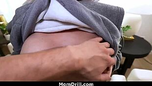 Intriguing Busty Milf Sucks Stepson's Dick in Taboo Encounter