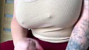 all natural busty blonde needs attention while her bf is gone, amazing big tits