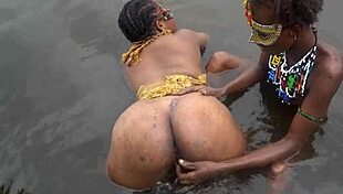 When Two Lesbians of the Tribe Bathe Together in the Village River