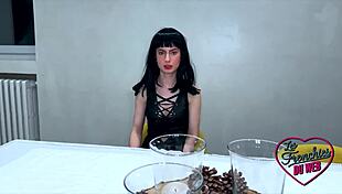 Lucifera and Sally, two goddesses, indulge in lesbian pleasures. Do you want to see them lick each other's pussies in lingerie?