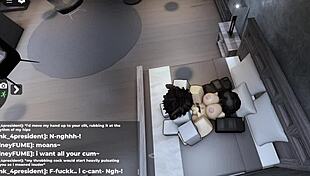 Roblox Slut Gets Cum Soaked