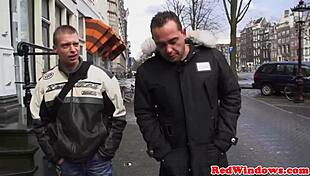 dutch hooker performs oral and handjob services