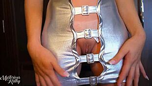 Mysteriouskathy Picks Skimpiest Party Dress With Pussy Out