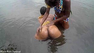 When Two Lesbians of the Tribe Bathe Together in the Village River