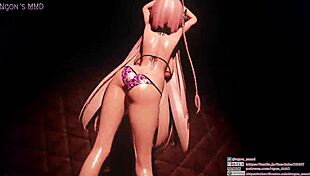 Hanako exclaims, 'Watch my dynamic hip dance leading to creampie!'