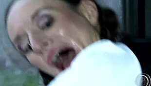 Gundula Perverse Finds Her Popeye And Receives Liquid Spinach