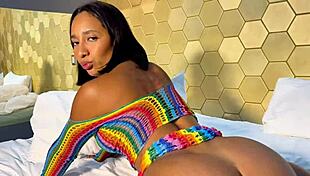 shemale and latina in bedroom encounter