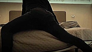 Stepbrother jerks off during amazing Italian creampie