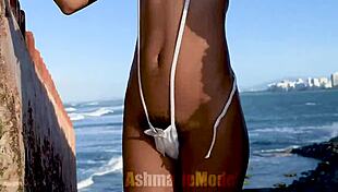 Imagine hairy bush in micro bikini dancing publicly?