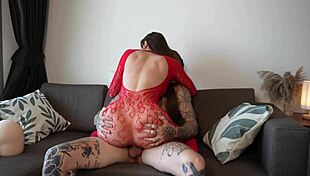 Tattooed Girl Fucked Like A Doll!