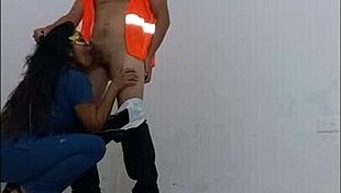 Nurse Seduces Cleaning Employee