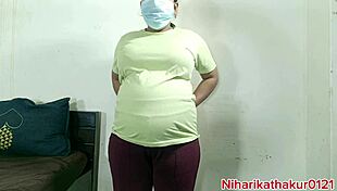 sexy girl performs an intense nude dance