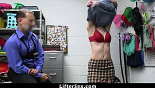 corra cox caught stealing a camera and must use her body to get out of trouble liftersex