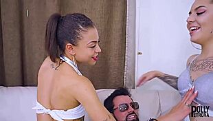 i'm polly petrova, petite latina, having fun in a bisexual menage