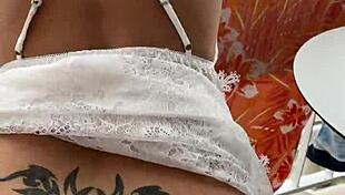 masturbating with lisa on balcony