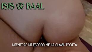 First threesome in casting, husband joins and they fuck me