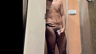 Brazilian Shower Spy At Gym Huge Dick