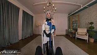 i vr conk skinny bronya in stockings gets fucked with moans in honkai star rail cosplay parody