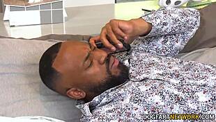 Luna legend sucks jovan jordan's big black cock