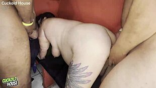 noiva gr�vida com mais de 40 anos participando da �ltima orgia antes de casar