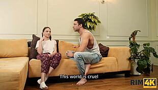 Teen brunette performs fetish rimjob on russian mistress wearing heels shoes and stockings to fit in