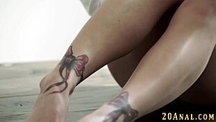 Babe GETS ASSHOLE EATEN, then fingered and rimmed