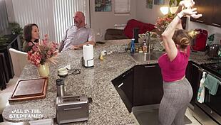 Tiny Freya Von Doom Visits Stepdad and New Wife for Taboo Encounter