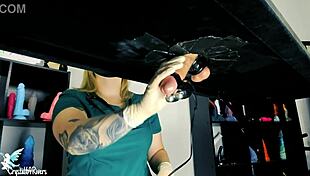 Naughty nurse MILKS patient with TOYS!