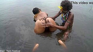 When Two Lesbians of the Tribe Bathe Together in the Village River