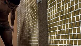 Brazilian Shower Spy At Gym Huge Dick