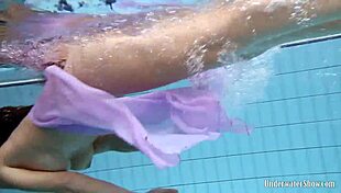 Blackhaired Aneta In The Pool