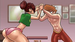 Demon deals part 19 - watching movie with stepsister